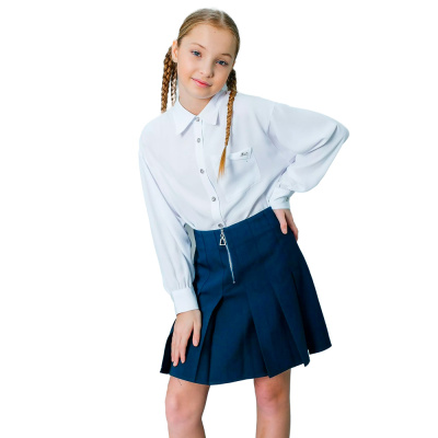 Юбка школьная для девочки Deloras Q64115D синяя 1